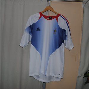 France National Football Team FFF Adidas Large Away White Athletic Mesh